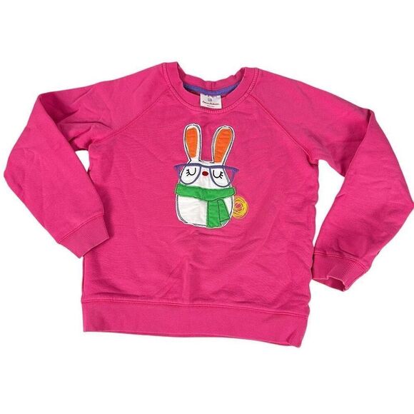 Hanna Andersson Pink Rabbit Sweatshirt 140 / 10 - Picture 1 of 6